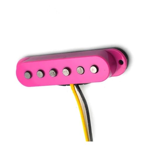 Lila Single Coil Fiber Bobbin Pickup E-Gitarre Pickup Gitarre Fiber Bobbin Single-Coil-Tonabnehmer (Color : Middle)