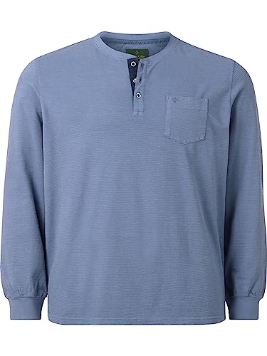 Charles Colby Herren Langarmshirt Earl Bryn blau 6XL (XXXXXXL) - 76/78