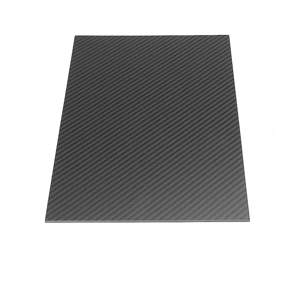 BAIWANLIN Kohlefaser Platte Carbonfaserplatten Laminatplatte Twill Matt für Drohnenrahmen100mm*100mm/6mm7mm8mm9mm10mm12mm15mm20mm,6mm*100mm*100mm