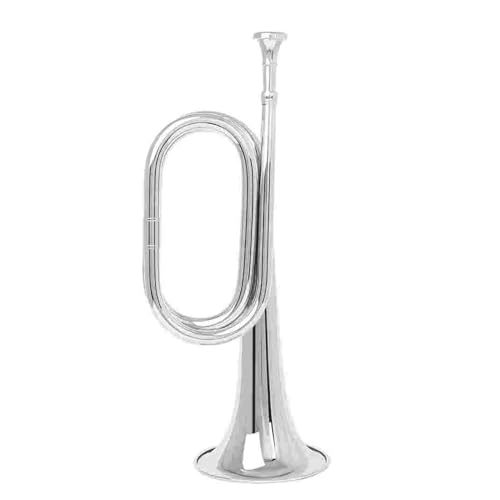 Bugle Trompete Kupfer Trompete Anfänger Trompete Für Orchester Blasinstrument Bugle (Color : Silver)