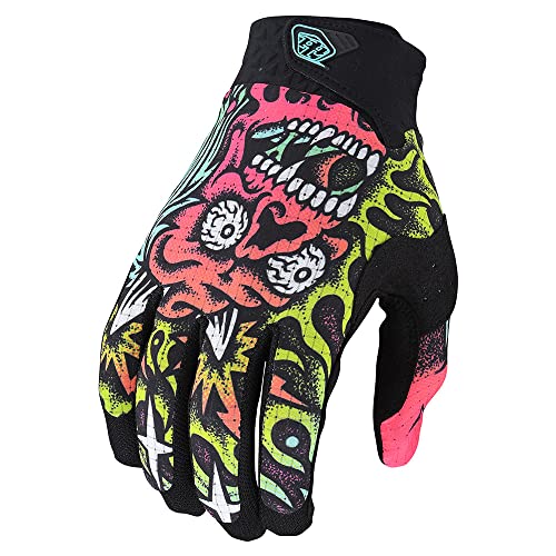 Troy Lee Designs Motocross-Handschuhe und MTB Air Skull Demon leicht, belüftet und mit optimalem Grip für Jungen