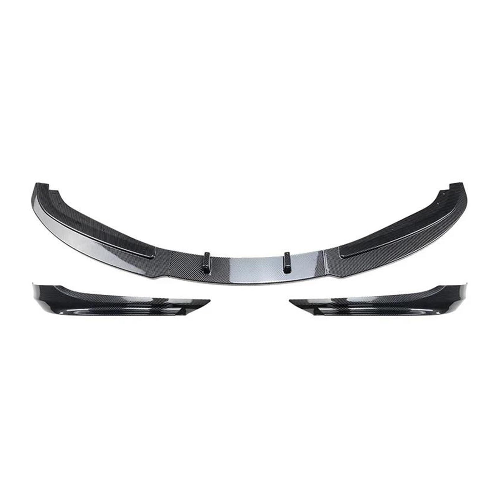 Splitter FRONTSTOßSTANGE Unten Splitter Kinn Lip Spoiler Facelift Tuning FÜR 3ER E90 E91 LCI 320i 318i 320d 2009-2012 Frontlippe(Kohlenschwarz)