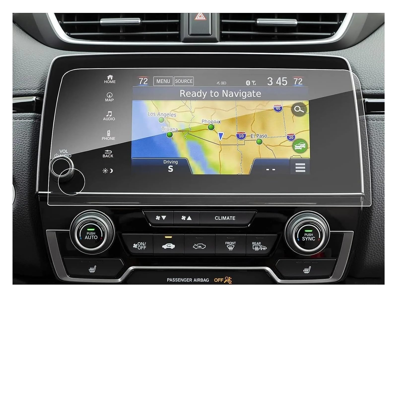 IMMLSX Für CR-V Für CRV 2022 7 ZOLL Auto LCD Gps Navigation Gehärtetem Glas Bildschirm Film Schutz Navigation Schutzfolie Navigations-Displayschutz