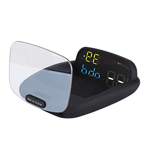 Garsent Head Up Display, Universal Auto HUD Großbild Auto HUD Head-Up-Display Geschwindigkeitswarnung für OBD und GPS Dual System Übergeschwindigkeitswarnung Auto HUD unterstützt Stereo Imaging