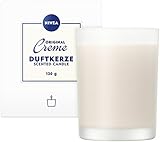 Nivea Original Creme Schöne Glas Duftkerze, Mit Der Bekannten Creme-Note, Zart Im Milchglas-Behälter, 120g