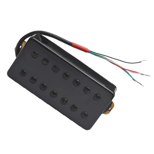 7-saitiger Gitarren-Humbucker, schwarzer Tonabnehmer, Schlitzschraube, Spulenteilung für E-Gitarre Single-Coil-Tonabnehmer (Color : Neck)