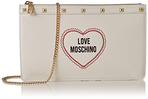 Love Moschino Damen BORSA A SPALLA Umhngetasche, Weiß, Einheitsgröße