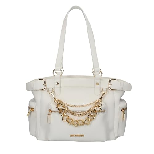 Love Moschino Damen Jc4287pp0gkt0100 Handtasche, Weiß