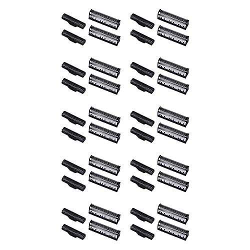 Toranysadecegumy 10 Set Scherklinge für Km-1102 Schermaschine Elektrorasierer Teile Netz Silber