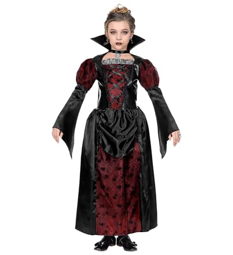 W WIDMANN MILANO Party Fashion - Kinderkostüm Vampir, Kleid, Blutsauger, Gothic, Faschingskostüme, Halloween