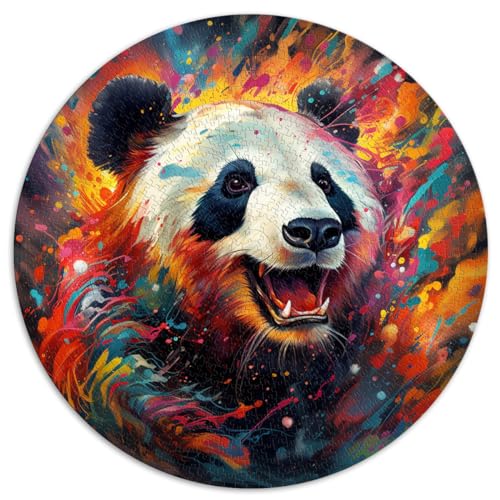 Puzzle für Puzzle Tierpanda Puzzle für Erwachsene und Ren1000 Teile 26,5x26,5 Zoll Puzzle Geschenke Weihnachtswunschliste mit Weihnachtsmann