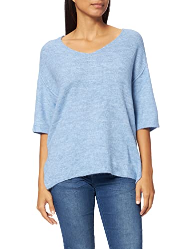 Peppercorn ,Women's ,Letty V-Neck Pullover, 2412M BLUE FOG MEL ,M