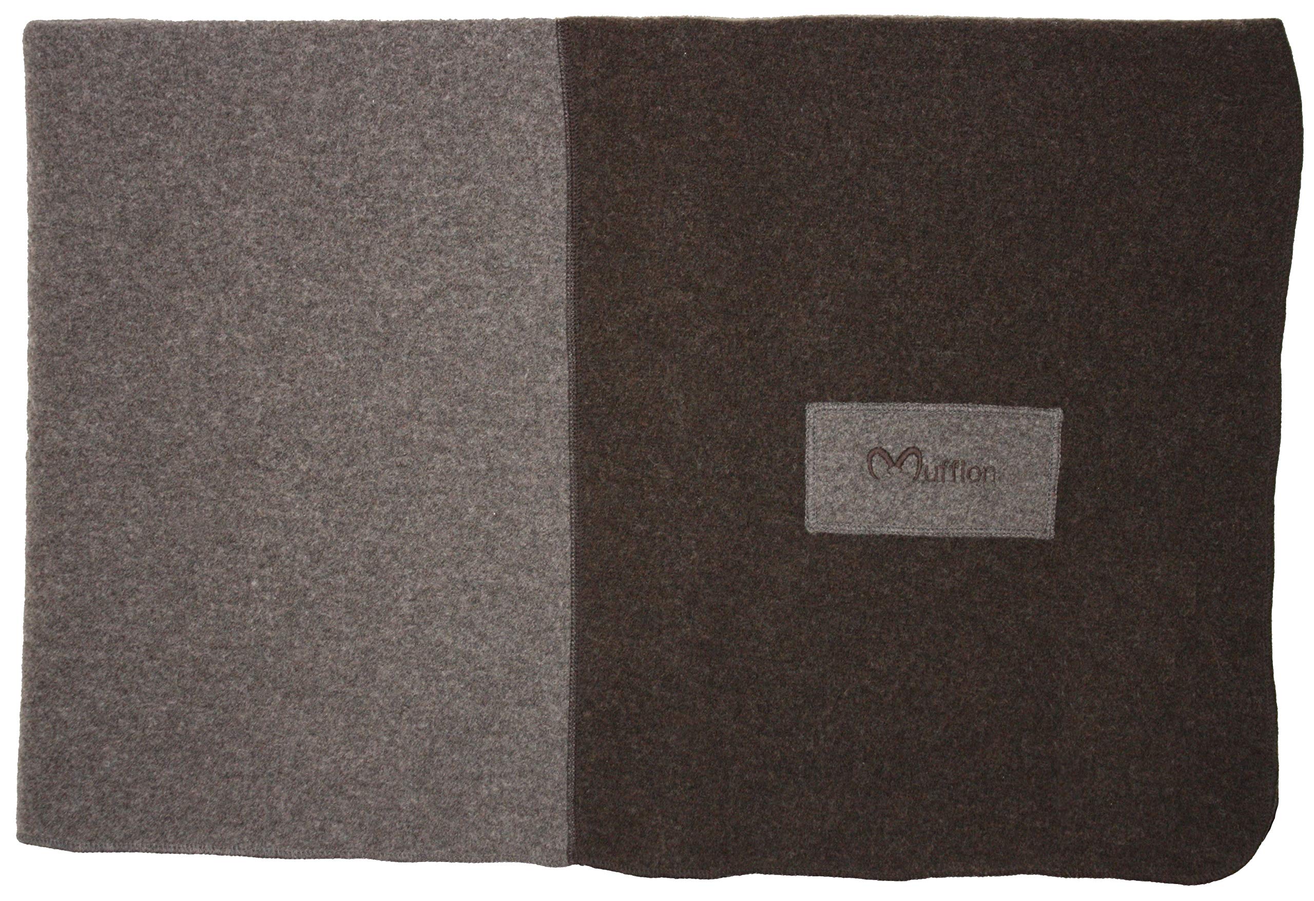 Mufflon Mu-Blanket, 200x140cm, Granit/Brown S15-S17