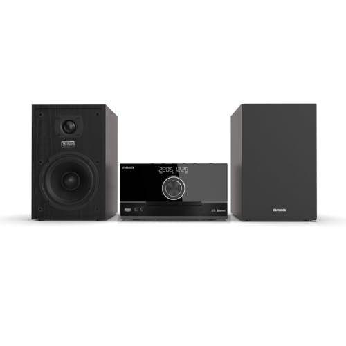 AIWA MSBTU-600 Micro System, Bluetooth, CD, USB, AUX IN, Ausgangsleistung 2 x 50 W RMS, Farbe: schwarz