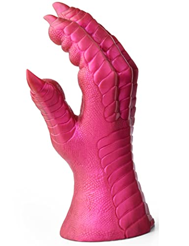 YZBBSH Realistischer Dildo große Größe Handform Soft Dildo mit Starker Saugnapf 22cm Tierdildo G Punkt Stimulation Anal Plug Prostata Massage Monsterdildo Analdildo Sexspielzeug für Frauen Männer,Rosa