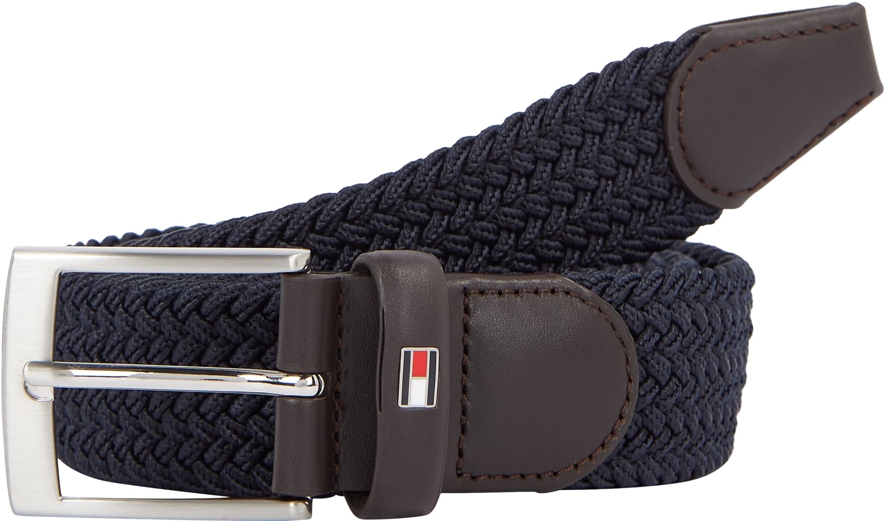 Tommy Hilfiger Herren Gürtel New Adan Belt 3.5 Stoffgürtel, Blau (Sky Captain), 90