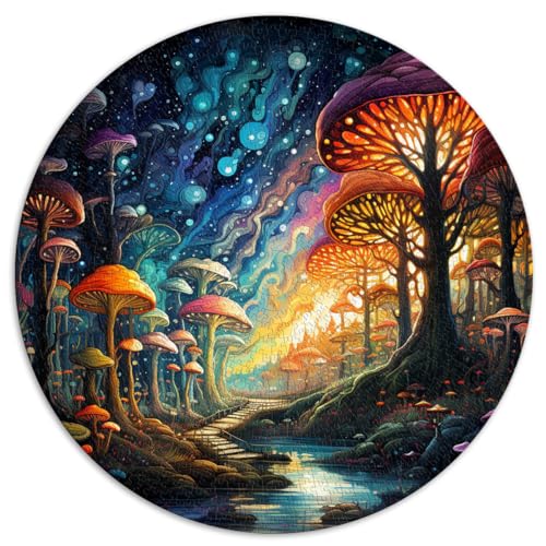 Puzzles für „The Iridescent Forest“ 1000 Teile Puzzle 26,5 x 26,5 Zoll Puzzlespiel Familienspiel zum Stressabbau Schwieriges Herausforderungspuzzle