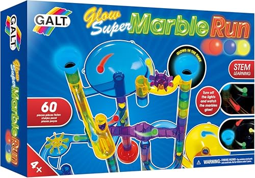 Galt Toys, Glow Super Marble Run, Construction Toy, Ages 4 Years Plus