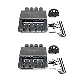 SICOSALT 2 Set 4-Saitiges Headless Bass-Gitarrenbrückensystem E-Bass-Part für Kopflosen E-Bass-