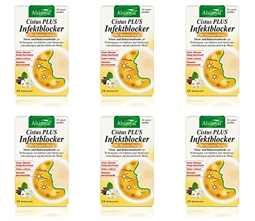 Alsiroyal Cistus PLUS Infektblocker mit Manuka-Honig 6 x 30 Pastillen