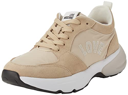 Love Moschino Damen Sneakerd.sporty50 Crosta+Nylon Sneaker, Mehrfarbig, 38 EU