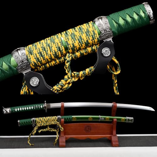 LQSLFsword 104cm Katana，Tachi，Samuraischwert，Sharp，Katana Schwert scharf， Handgeschmiedeter Federstahl