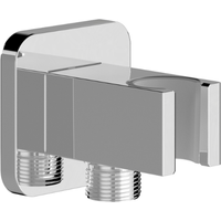 CHRIS BERGEN Wandanschlussbogen - Schlauchanschluss mit Brausehalter- in Chrom