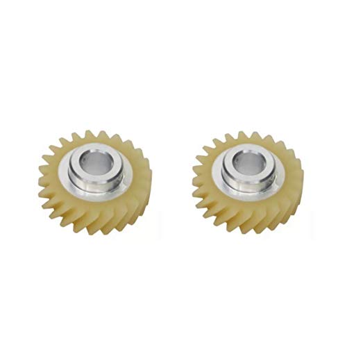 2X Zahnrad Worm Gear Schneckengetriebe für Kitchenaid Küchenmaschine 5KSM90, 5KSM150, 5KSM45, 5KSM156, 5KSM125, 5KSM175 uvm.