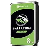 Seagate BarraCuda Pro 8TB interne Festplatte, 3.5 Zoll, 7200 u/min, 256 MB Cache, SATA 6GB/s, silber, Bulk, Modellnr.: ST8000DM0004