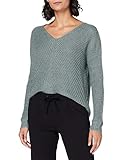 JDY Damen JDYNEW Megan L/S KNT NOOS Pullover, Abyss/Detail:W. Black PLY, XL