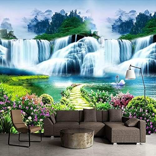 XLMING Klassische Naturlandschafts-Wasserfälle 3D Tapete Home Dekoration Wohnzimmer Sofa Schlafzimmer Tv Hintergrund Wand-250cm×170cm