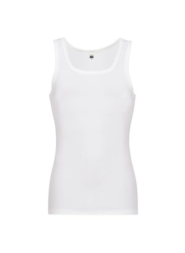 Trigema Herren 6864002 Unterhemd, Weiß (Weiss 001), Large (Herstellergröße: 7) (2er Pack)