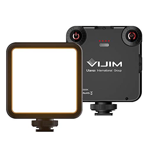 Ulanzi VIJIM VL81 Bi-Color Mini LED Lampe für Smartphone und Kamera mit einstellbare Farbtemperatur 3200K-5500K und 3000mAh Akku