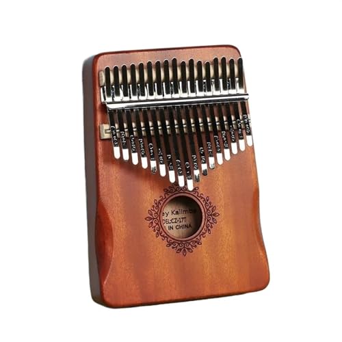 Kalimba Daumenklavier Massives Mahagoni rund für Musikliebhaber Mini-Daumeninstrument chromatisches Klavier Limba niedliches Instrument (Color : 5)