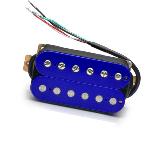 Doppelspulen-Humbucker Für E-Gitarre, Tonabnehmer Für E-Gitarre, Steg- Oder Hals-Tonabnehmer e gitarren tonabnehmer (Color : Deep Blue Bridge)