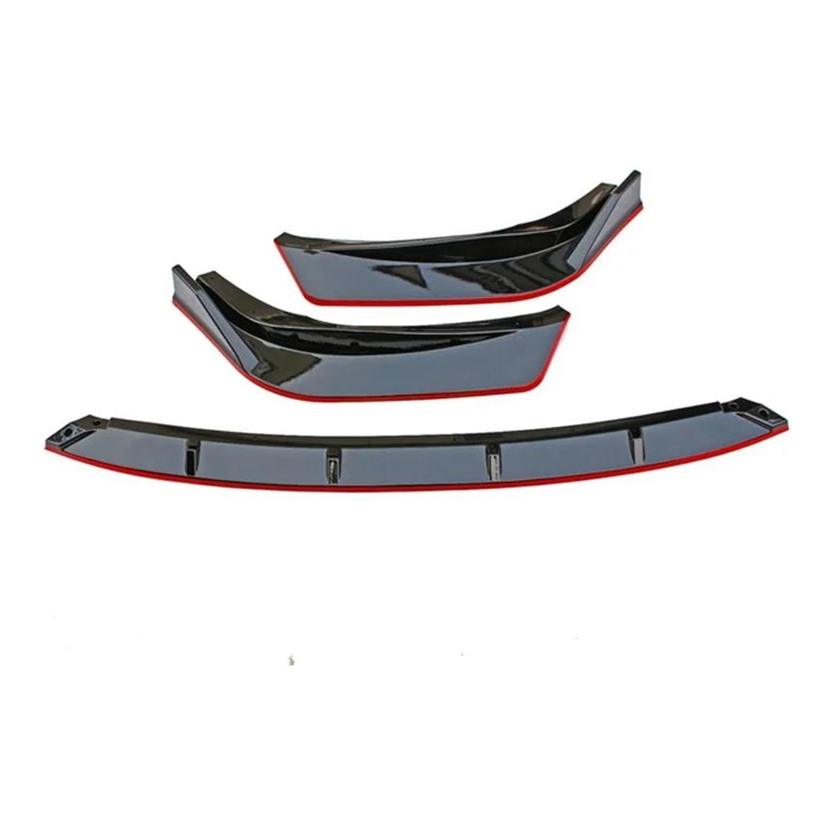 Splitter Auto Frontstoßstange Unterkinn Lip Spoiler Seitensplitter Body Kits Guards Deflektoren Für Lexus IS250 IS350 IS300 F Sport 2014-2016 Frontlippe(Black Red)