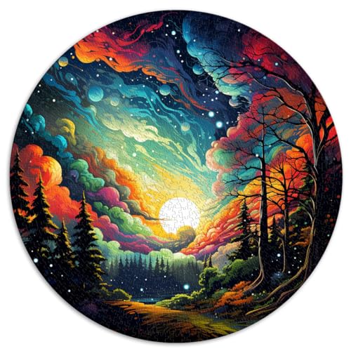 Puzzle für schönen Waldhimmel, 1000 Teile, für Erwachsene, Geschenke 26,5 x 26,5 Zoll, Denksportspiel, Dekomprimierendes, intellektuelles Lernspielzeug