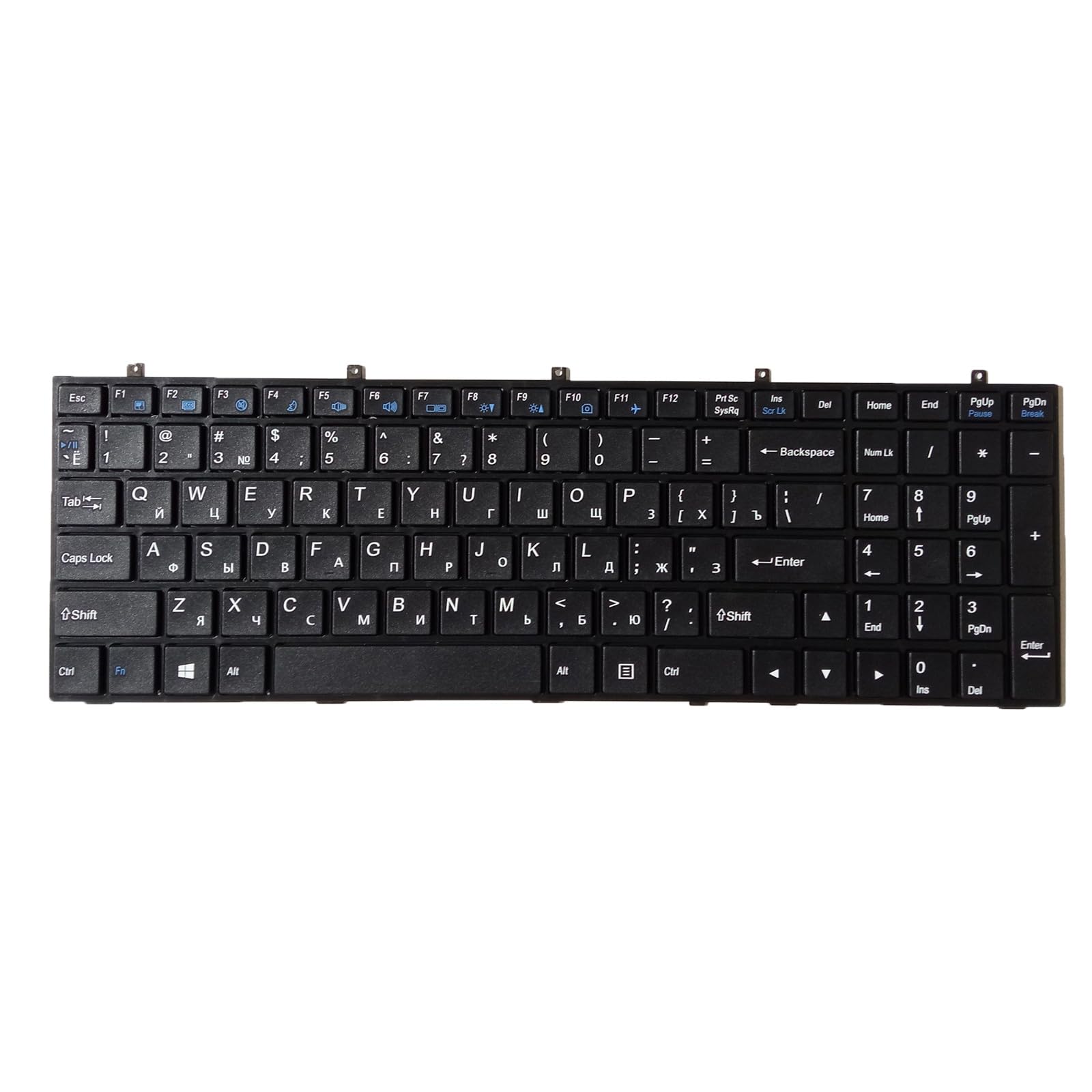 HDKEAN Original US-Layout Englische Tastatur ohne Rahmen/Hintergrundbeleuchtung für W370ET W350ET W370SK W350ST W355ST W370ST Schwarz