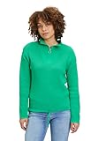 Cartoon Damen Basic-Strickpullover mit Stehkragen Bright Green,42