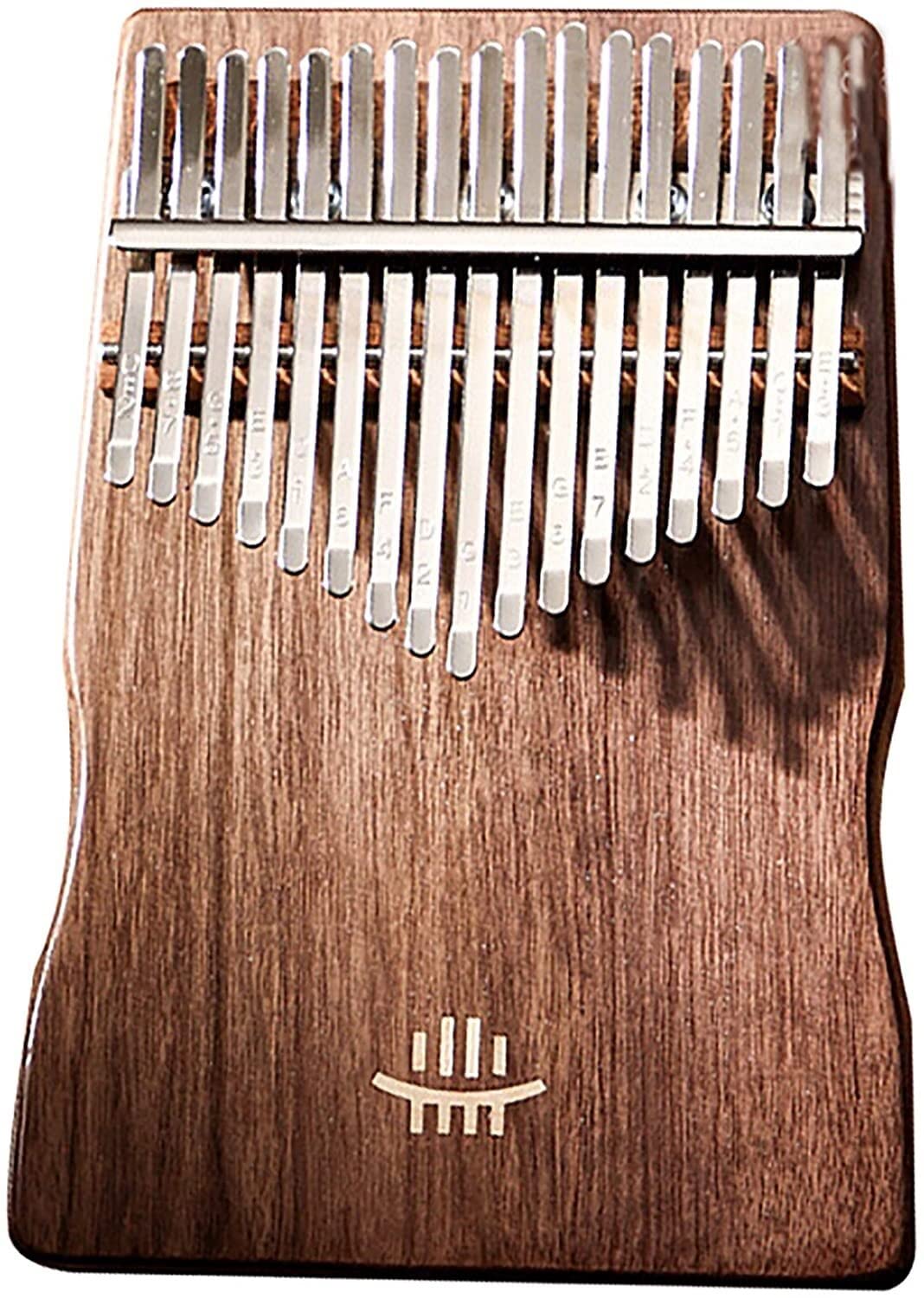 Kalimba Thumb Qin, Daumenklavier, Daumenklavier 17 Tasten Kalimba, Fingerklavier aus massivem Holz, C-Taste Daumenklavierinstrument for Musikliebhaber, mit Stimmhammer-Studienheft (18 cm x 13 cm) Feng