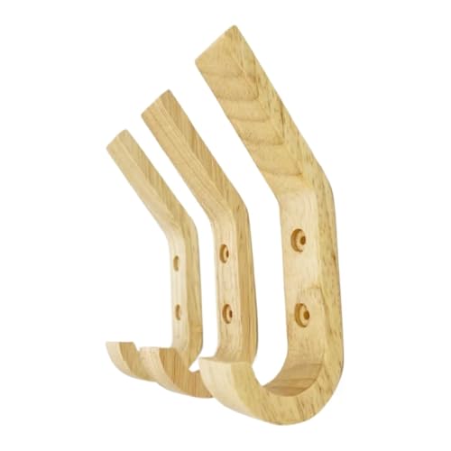 AQXYYWEI 4/6 stücke Natürliche Holz Kleiderbügel Wand Montiert Mantel Haken Dekorative Schlüssel Halter Hut Schal Handtasche Aufhänger Organizer for Hause(4pcs With nails)