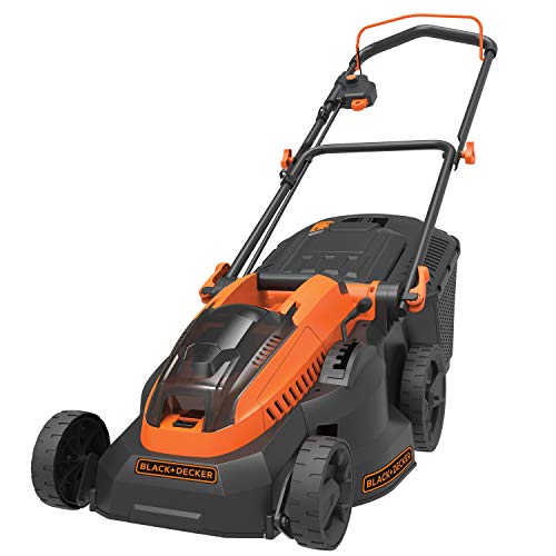 Black+Decker CLM3825L2-QW Rasenmäher, kabellos, 36 V, 2 Akkus, 2,5 Ah, 38 cm