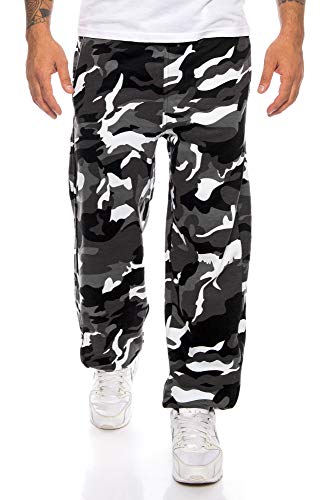 Finchman 30M5 F1050 Herren Jogginghose Baggysweat Camo Grey Gr. XXL