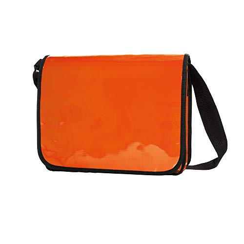 Messenger Bag aus LKW Plane Planentasche Kuriertasche mit Überwurf und optionalem Laptop Inlay Notebook Inlet in vielen Farben von notrash2003 (Orange)