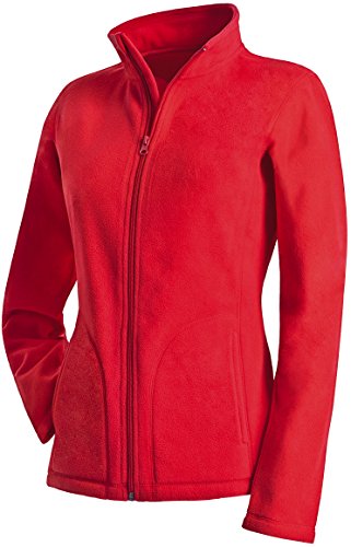 Stedman Apparel Damen Active Fleece Jacket/ST5100 Sweatshirt, scharlachrot, 40