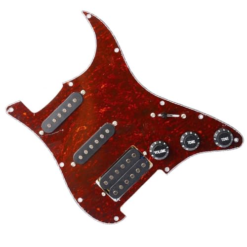 Standard-Pickguard-Tonabnehmer SSH E-Gitarre mit vorverkabeltem Schlagbrett und Tonabnehmer-Set, Humbucker-Tonabnehmer (Color : M)