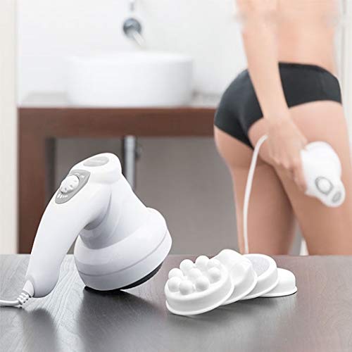 CELLUSTOP Massagegerät, rund, mit Vibration – elektrisches Anti-Cellulite-Massagegerät 5 in 1: Anti-Cellulite, Massage, Entwässerung, Peeling, Fußpflege