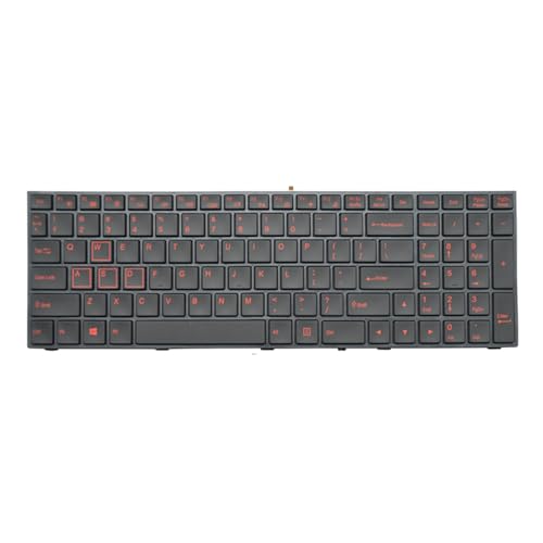 HDKEAN Für Z7 Z7-i78172D2 Z7 SL7S3 Z7 178172S2 Z7 178172R2 SP752 US-Tastatur mit Hintergrundbeleuchtung, rot/weißer Buchstabe