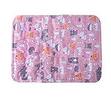 Rysmliuhan Shop Kühlmatte Für Katzen Kühldecke Für Hunde Hundekühlung Cooles Hundebett Hund Kühlen Pad Katzenkühlmatte Coole Matte für Hund Haustier Mat pink,l