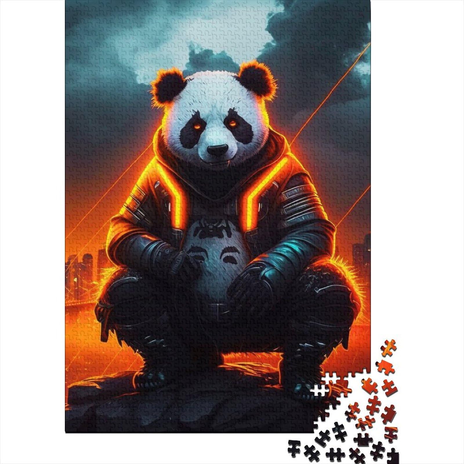 Panda Fun Puzzle für Erwachsene 1000 Teile 1000 Teile Puzzle für Erwachsene Teenager für Erwachsene1000 Teile Puzzle 75x50cm